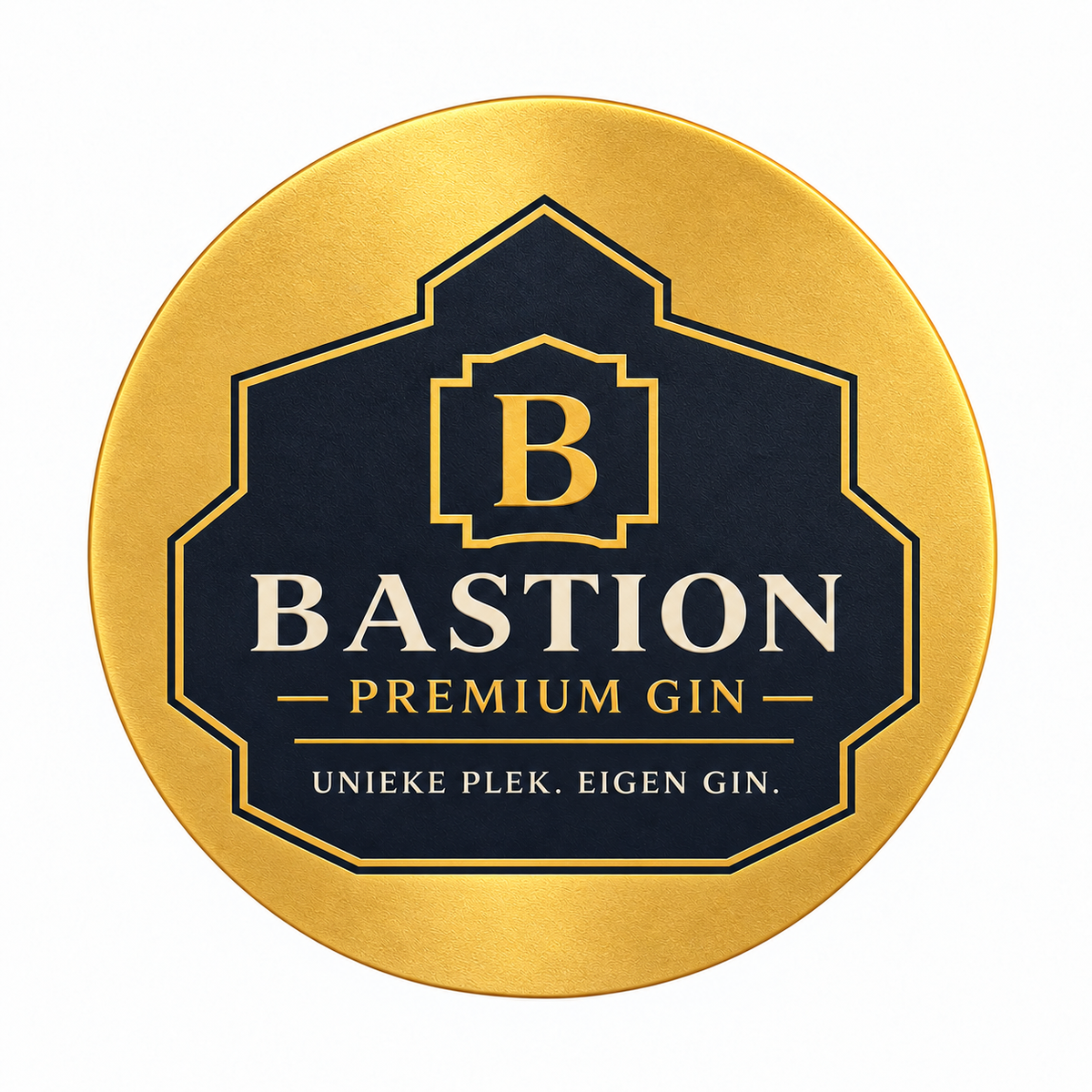 Quote: Bastion Gin Brushed Aluminum Circle Coaster (8.9 cm)