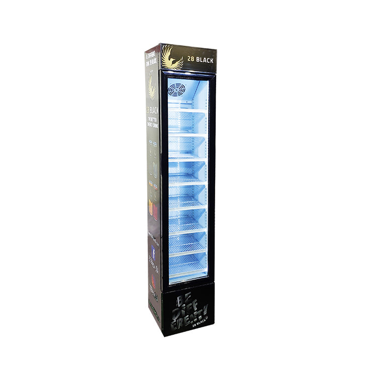Branded livery example — 105L upright cooler (Meisda SC105B)