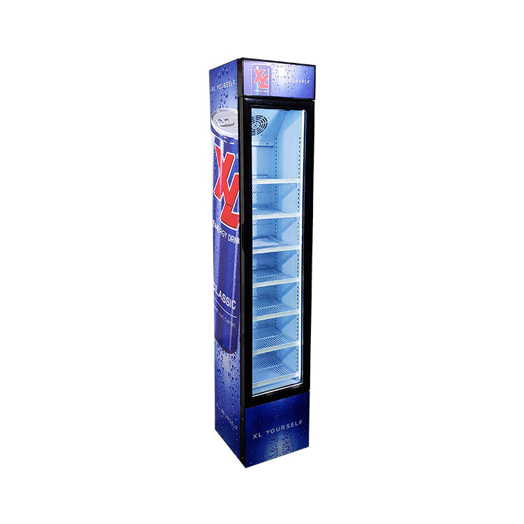 Branded livery example — 105L upright cooler (Meisda SC105B)