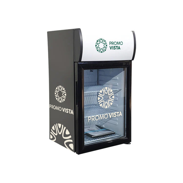 Merkkoeler voor op het aanrecht – Aanpasbare displaykoelkast (400x406x728 mm), capaciteit 40L