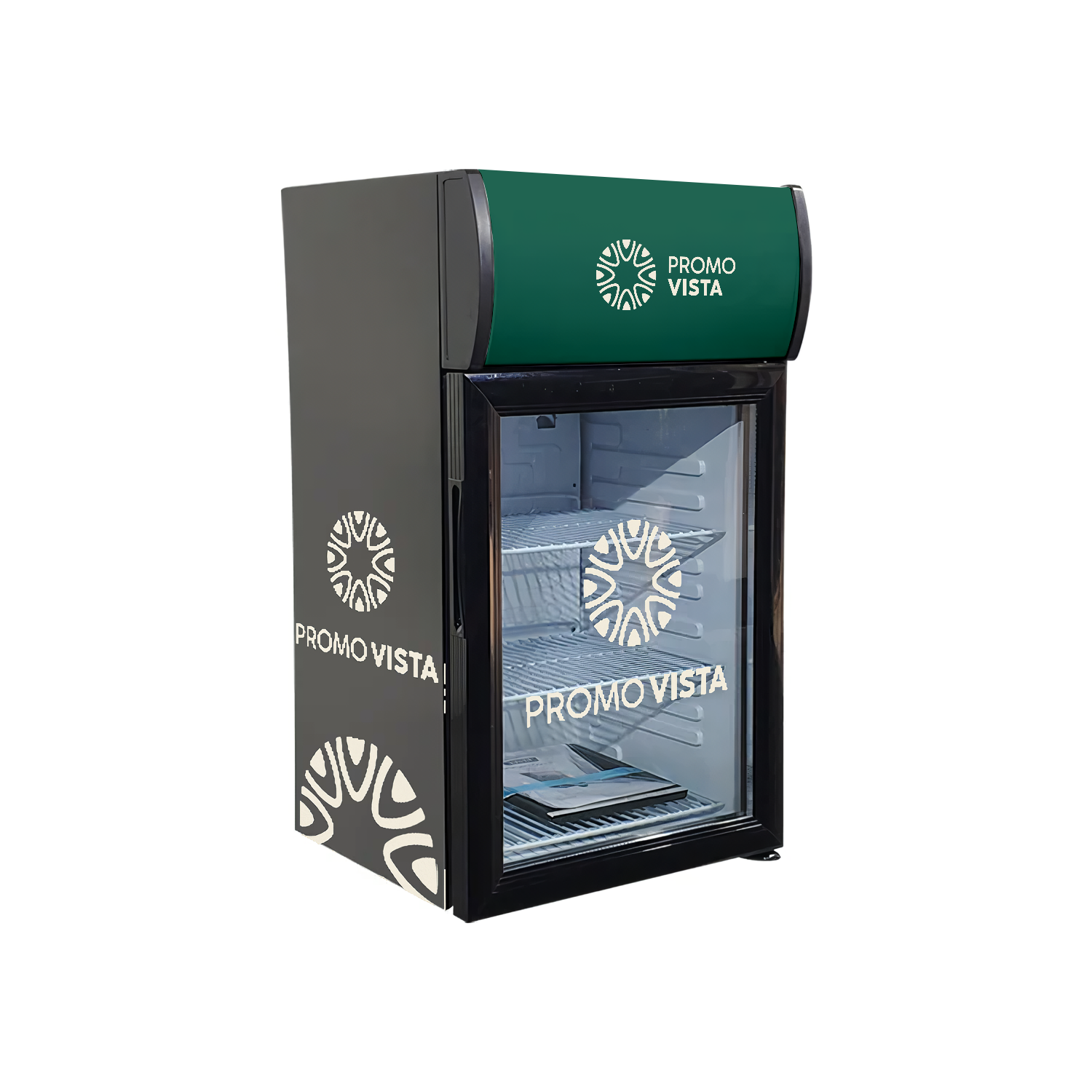Merkkoeler voor op het aanrecht – Aanpasbare displaykoelkast (400x406x728 mm), capaciteit 40L