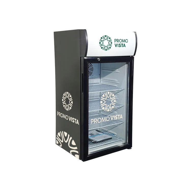 Branded Counter Top Cooler – Customizable Display Fridge (460x464x928 mm), Capacity 80L