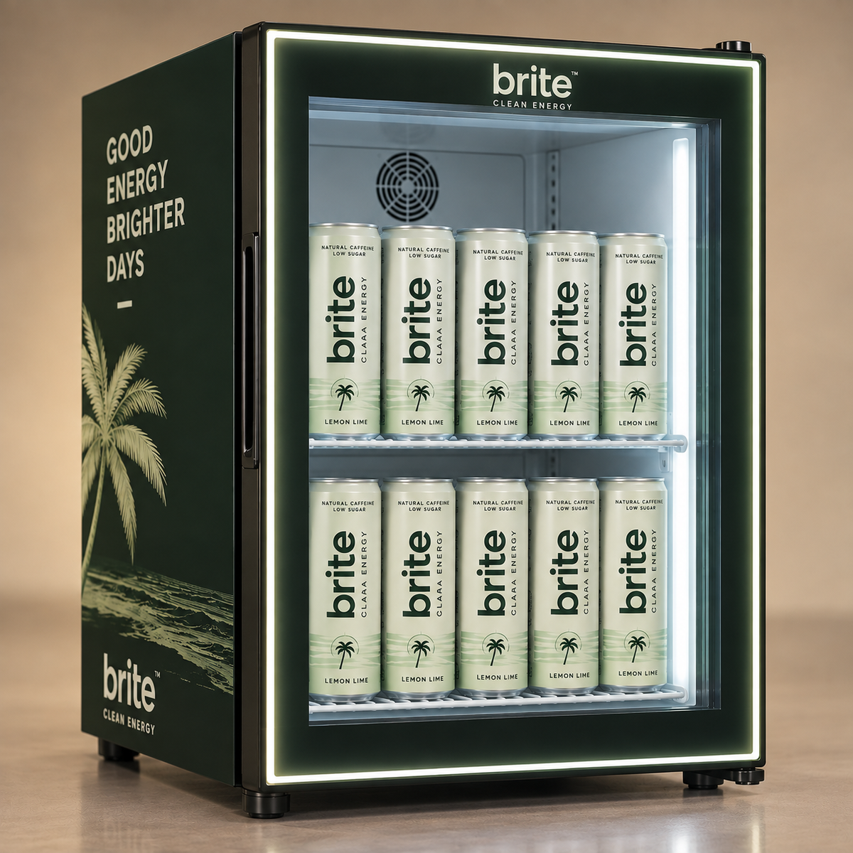 QUOTE: Brite Branded Countertop Display Cooler 25L — Square Door