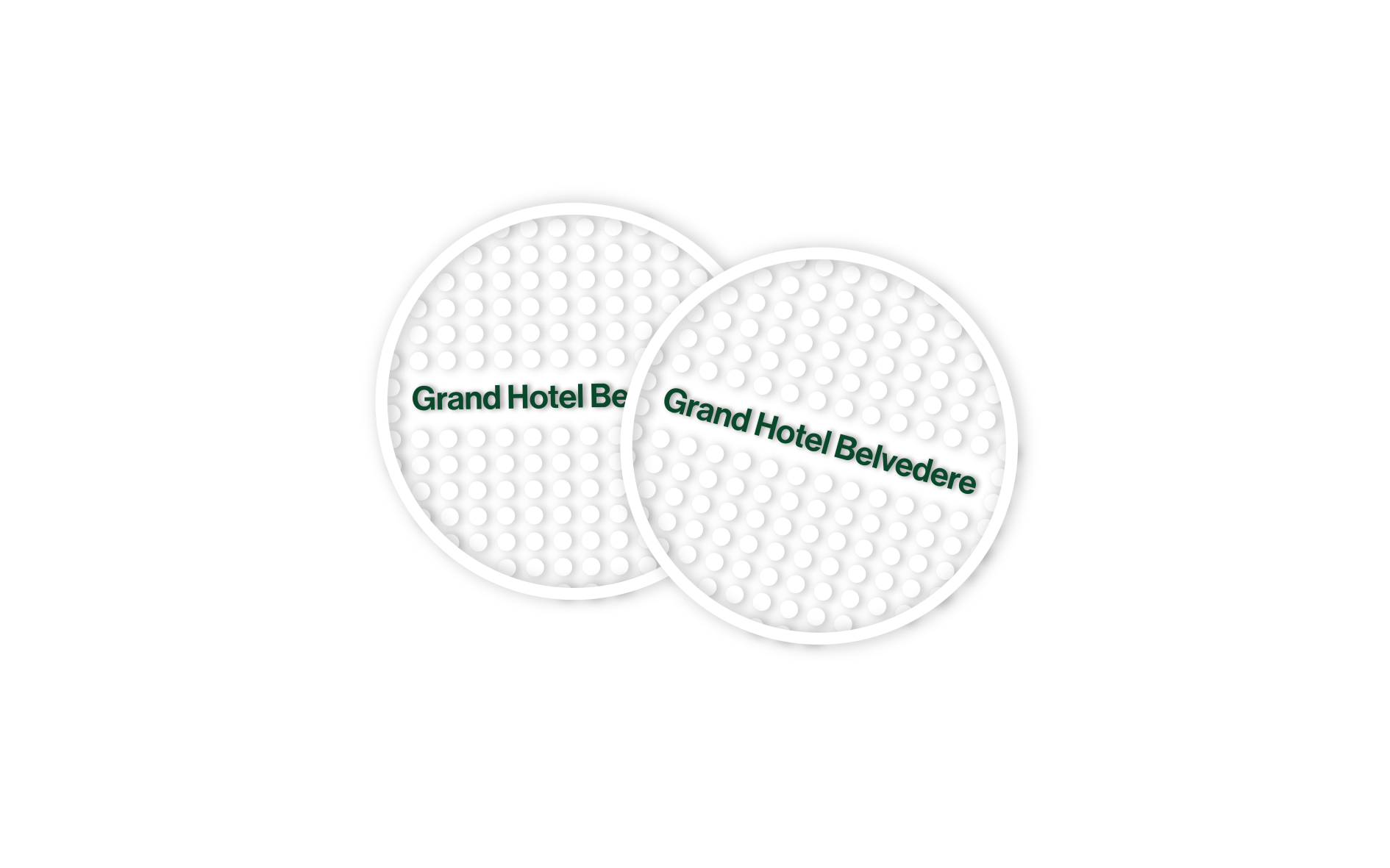 QUOTE: Grand Hotel Belvedere, Beaumier: Custom Coasters 94mm Diameter - 200pcs