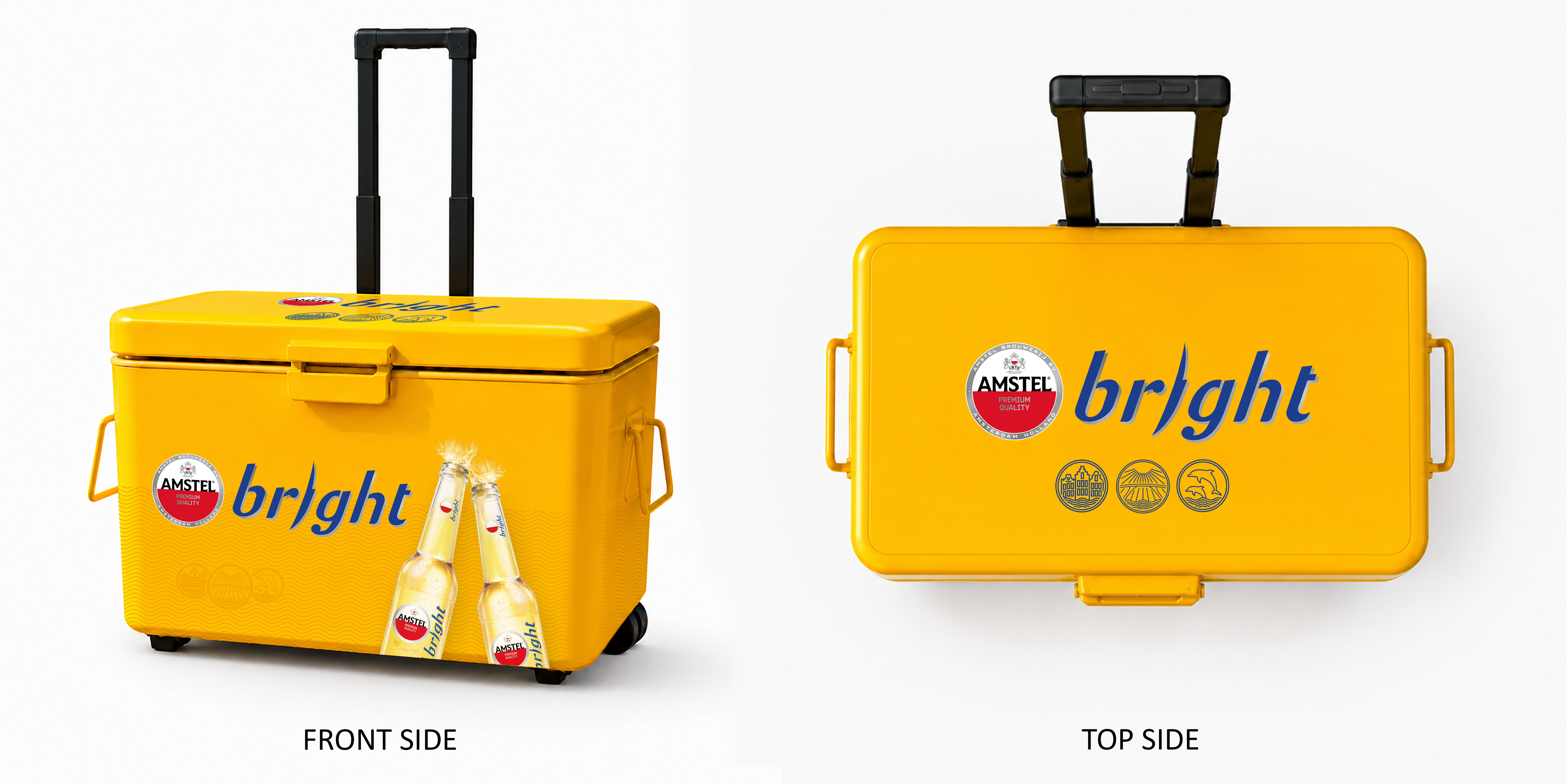Cooler box with Trolley and Wheels