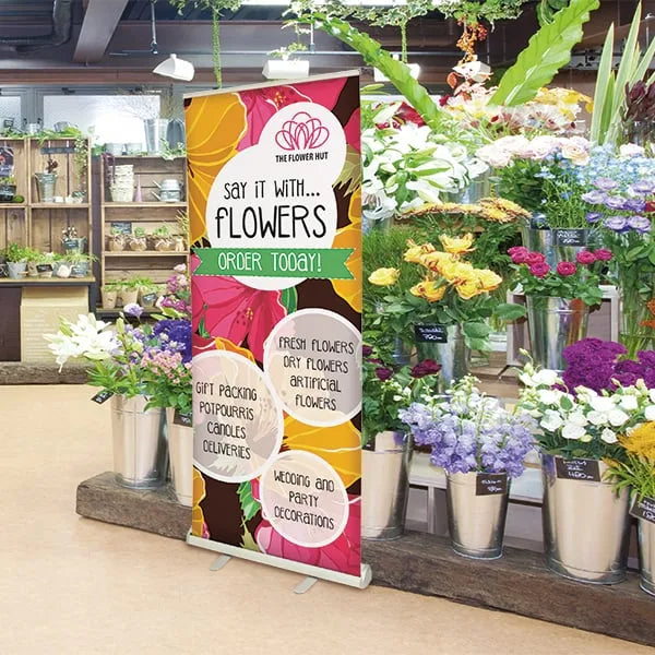 Op maat bedrukte roll-up bannerstandaard - draagbaar en duurzaam