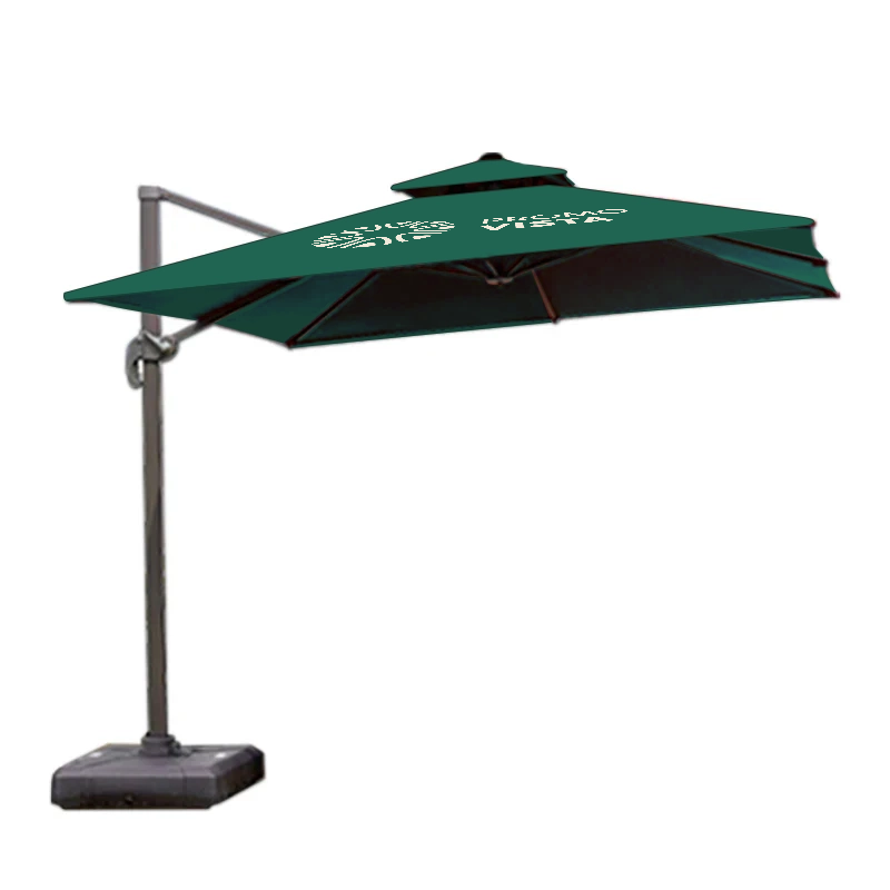 Luxury Giant Cantilever Parasol – Custom Branded & Waterproof