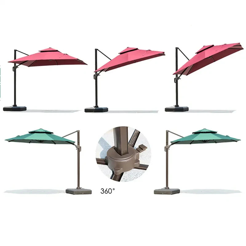 Luxury Giant Cantilever Parasol – Custom Branded & Waterproof