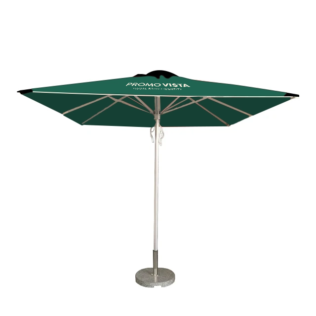 Luxe rechte parasol – op maat gemaakt en waterdicht