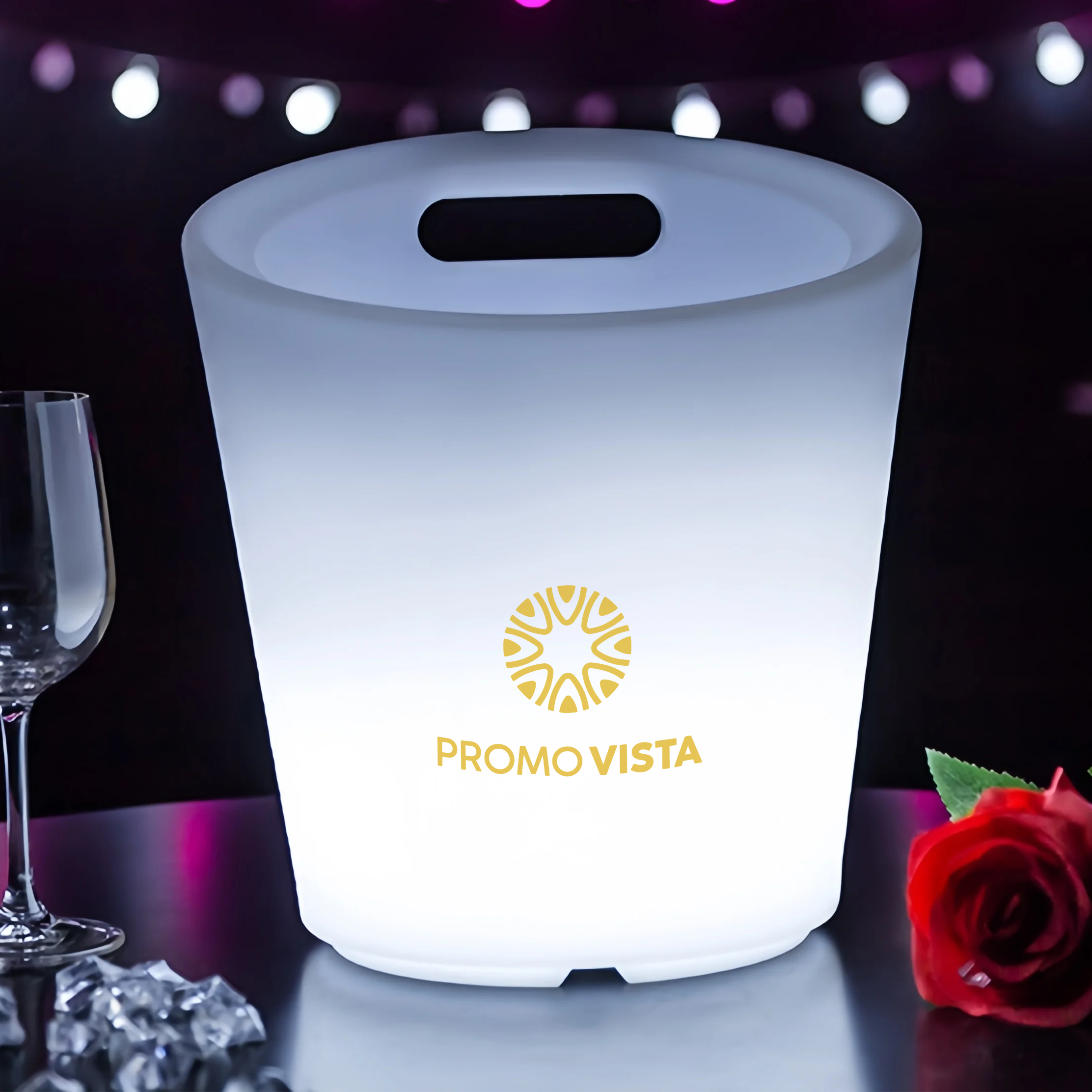 Aanpasbare LED-ijsemmer – Stijlvol en functioneel voor elk evenement