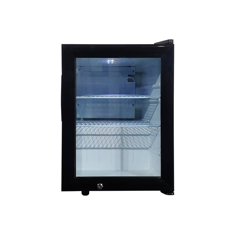 Merkkoeler voor op het aanrecht – Aanpasbare displaykoelkast (360x425x504 mm), inhoud 35 liter