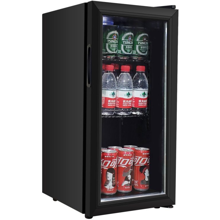 Merkkoeler voor op het aanrecht – Aanpasbare displaykoelkast (350x420x732 mm), capaciteit 40L