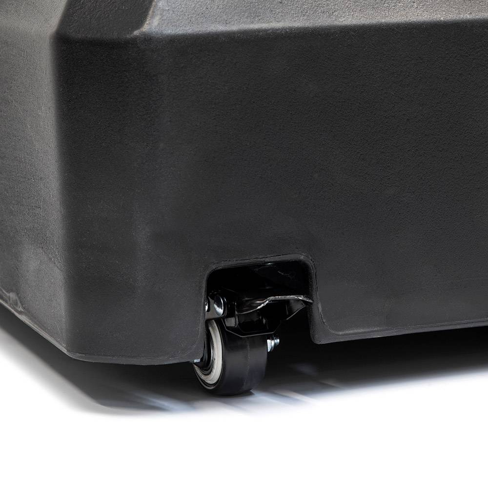 Parasol base water tank 45 L, angled view showing the fill cap