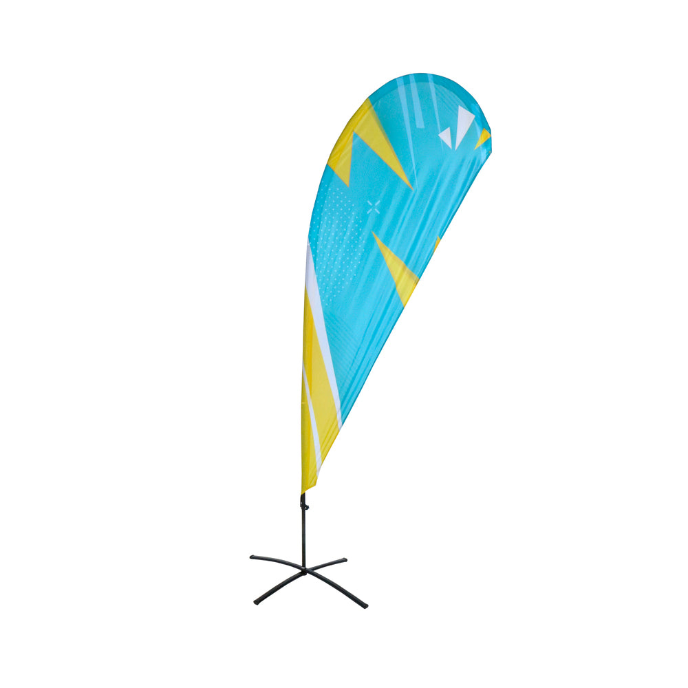 Custom Printed Beach Flag Budget with fiber glass Large — view 2