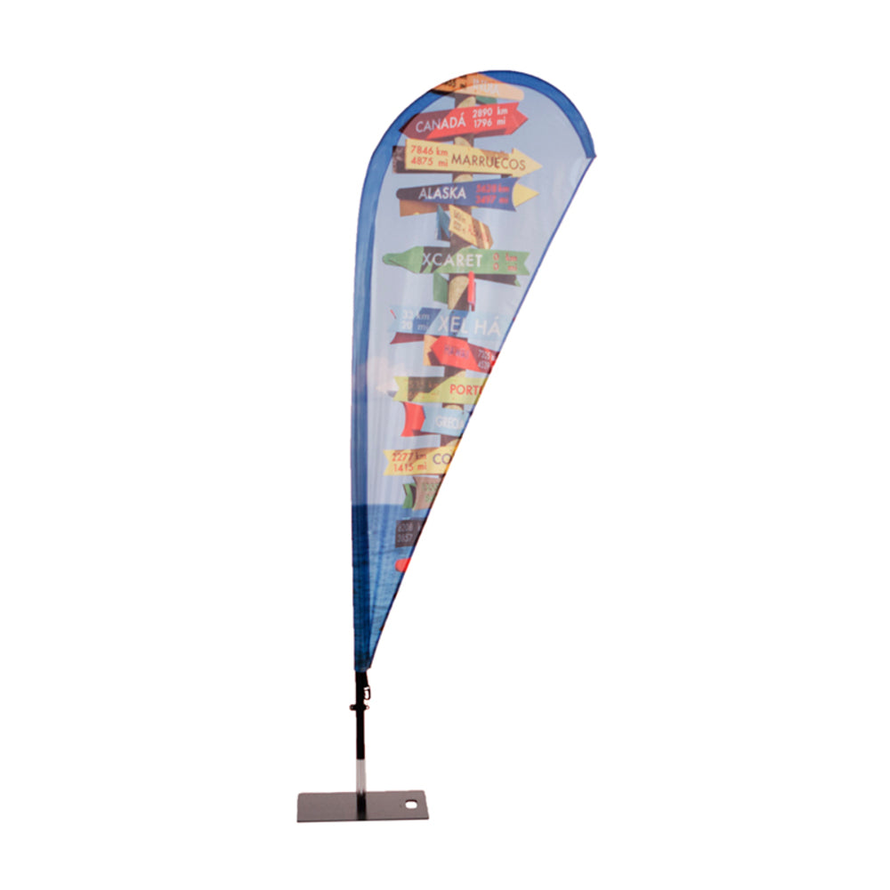 Custom Printed Beach Flag Fiber Wind/Drop Large — view 2