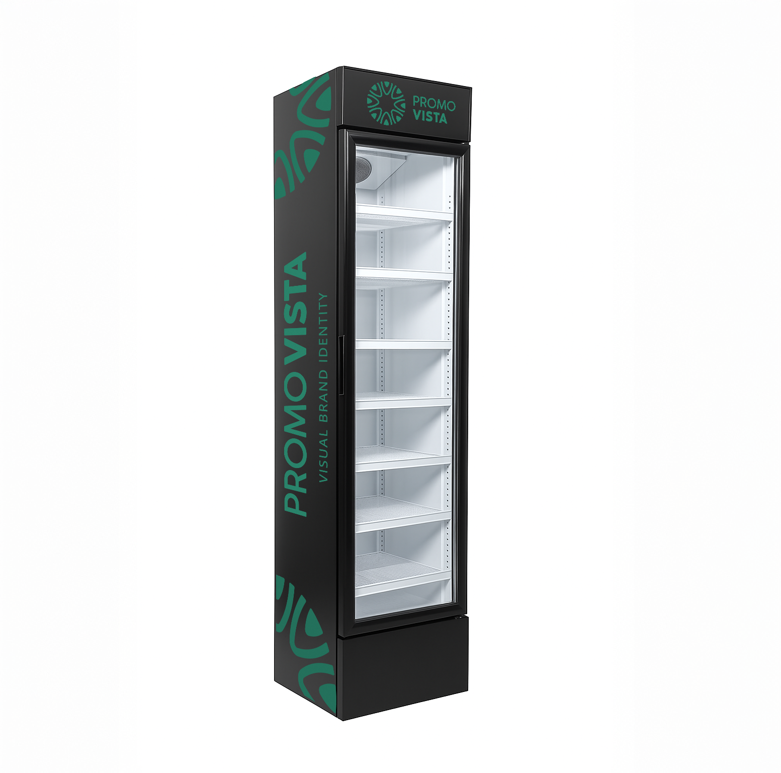Op maat gemaakte staande displaykoeler - op maat gemaakte displaykoelkast (360x366x1880 mm), capaciteit 105L