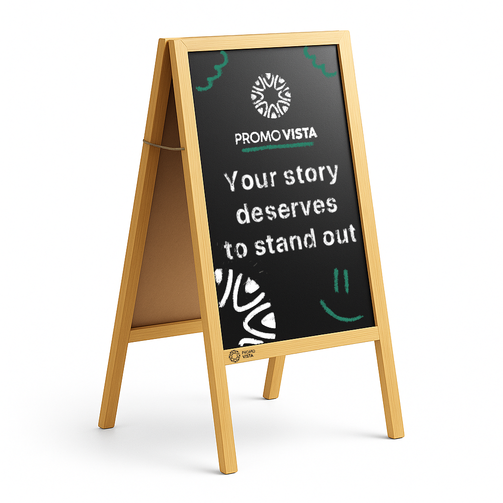 Custom Double-Sided Chalkboard – Stylish & Durable Advertising Board