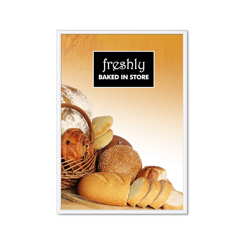 Custom Printed 25 mm Snap Frame Mitred Corners 70 x 100 cm White