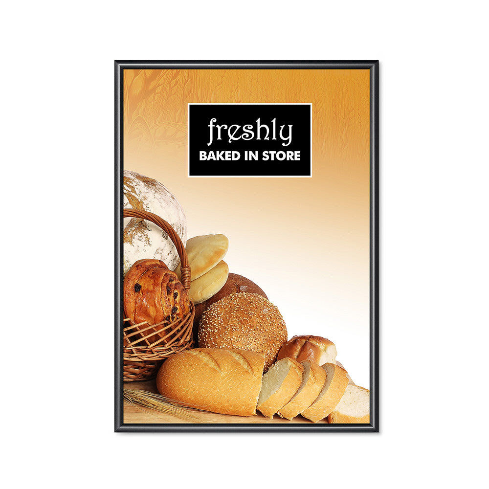 Custom Printed 25 mm Snap Frame Mitred Corners 70 x 100 cm Black