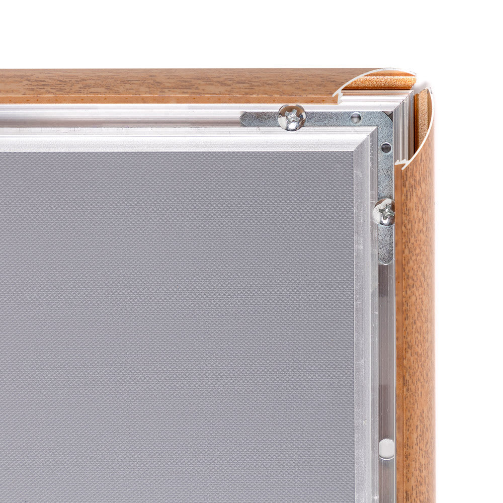 Custom Printed 25 mm Snap Frame Mitred Corners A4 Wood — view 4