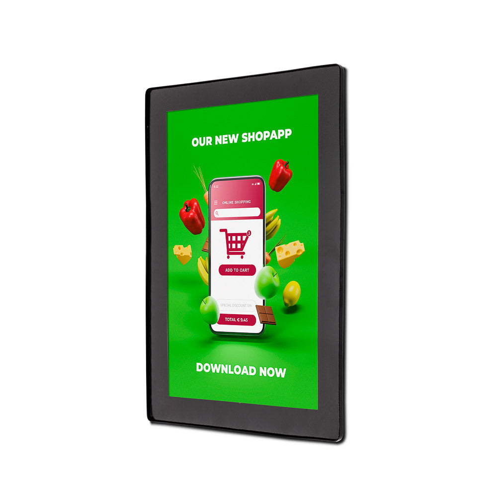 Custom Printed Magnetic Poster Frame Slim A4 Black
