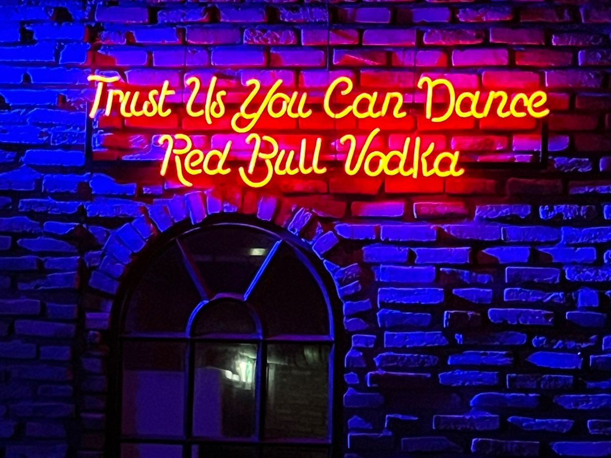 Custom LED neon sign example for brand activations - additional view