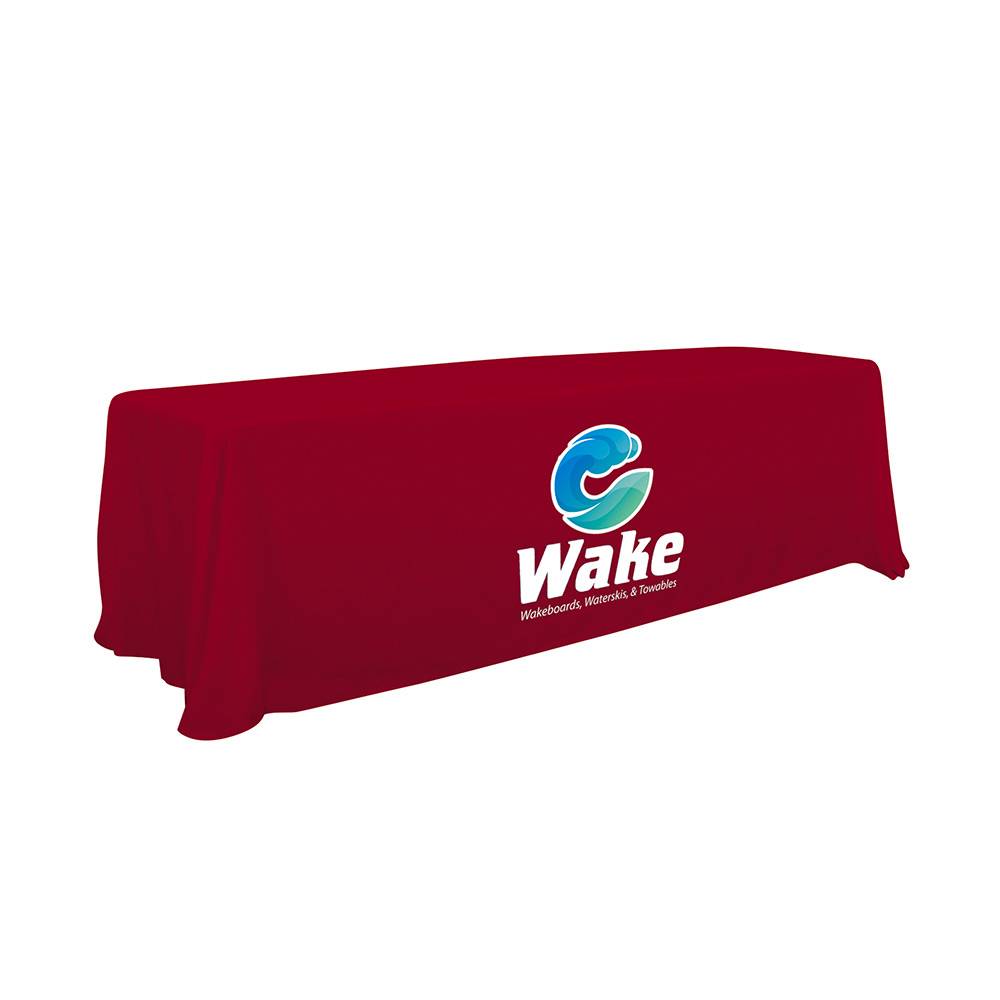 Custom Printed Convertible Tablecloth – 244 cm – red example