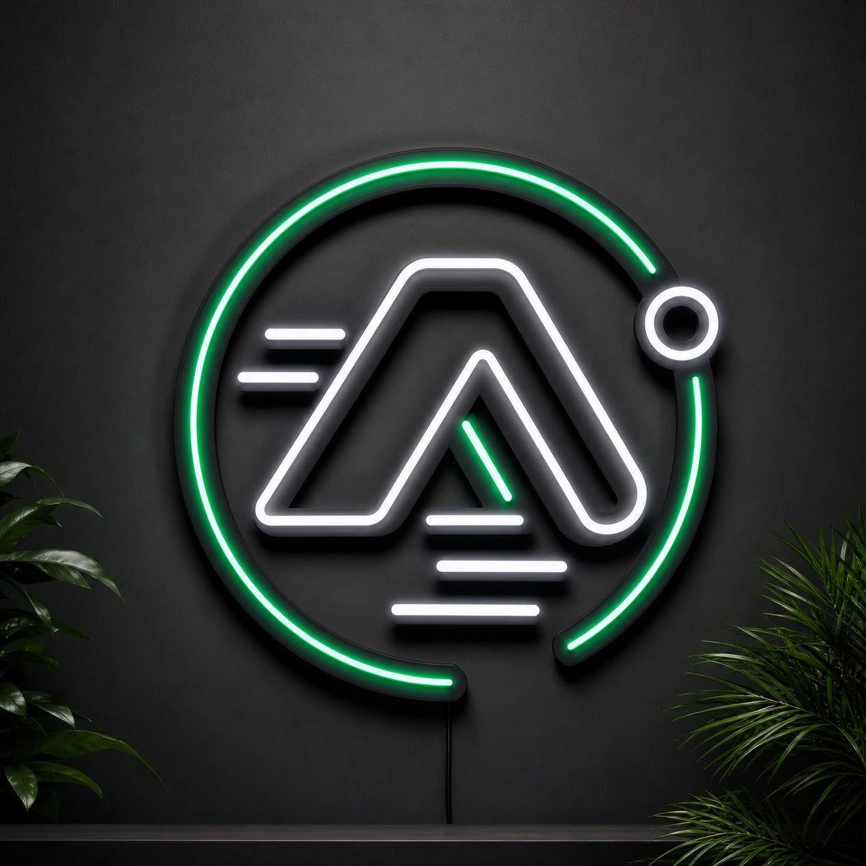 Custom LED neon sign with logo for brand activations