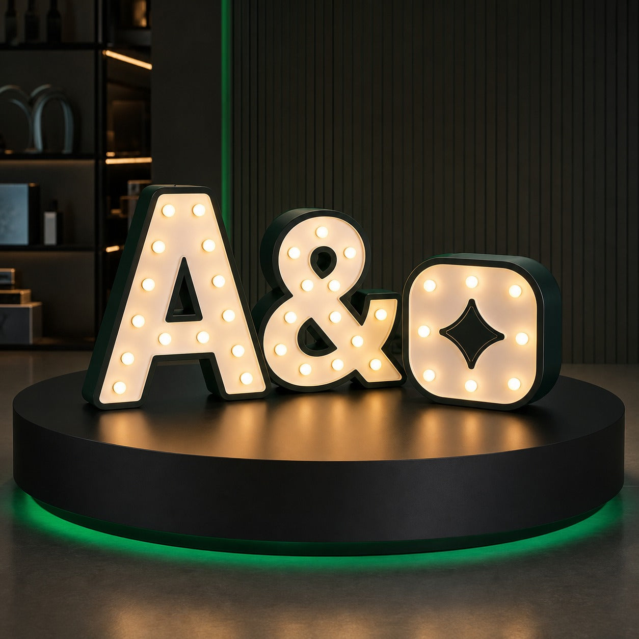 Custom marquee lightbox letters for event and retail brand visibility