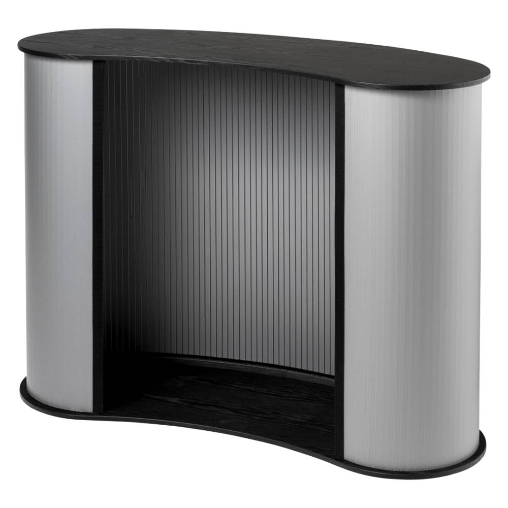 Rear opening of the large curved promotional counter