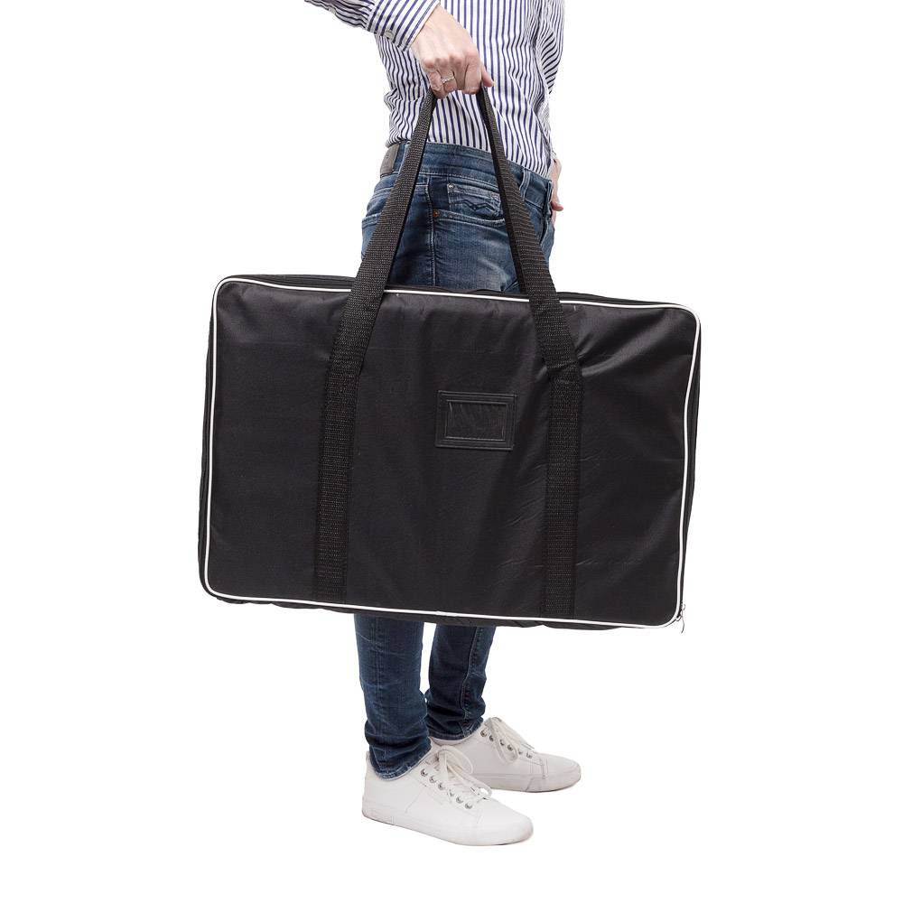 Slim oval counter packed for easy carrying