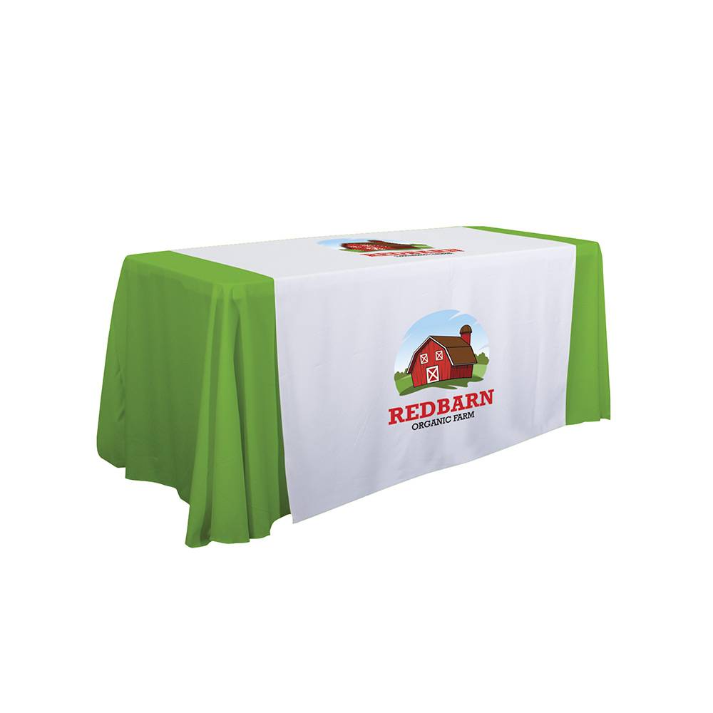 Custom Printed Table Runner – green example