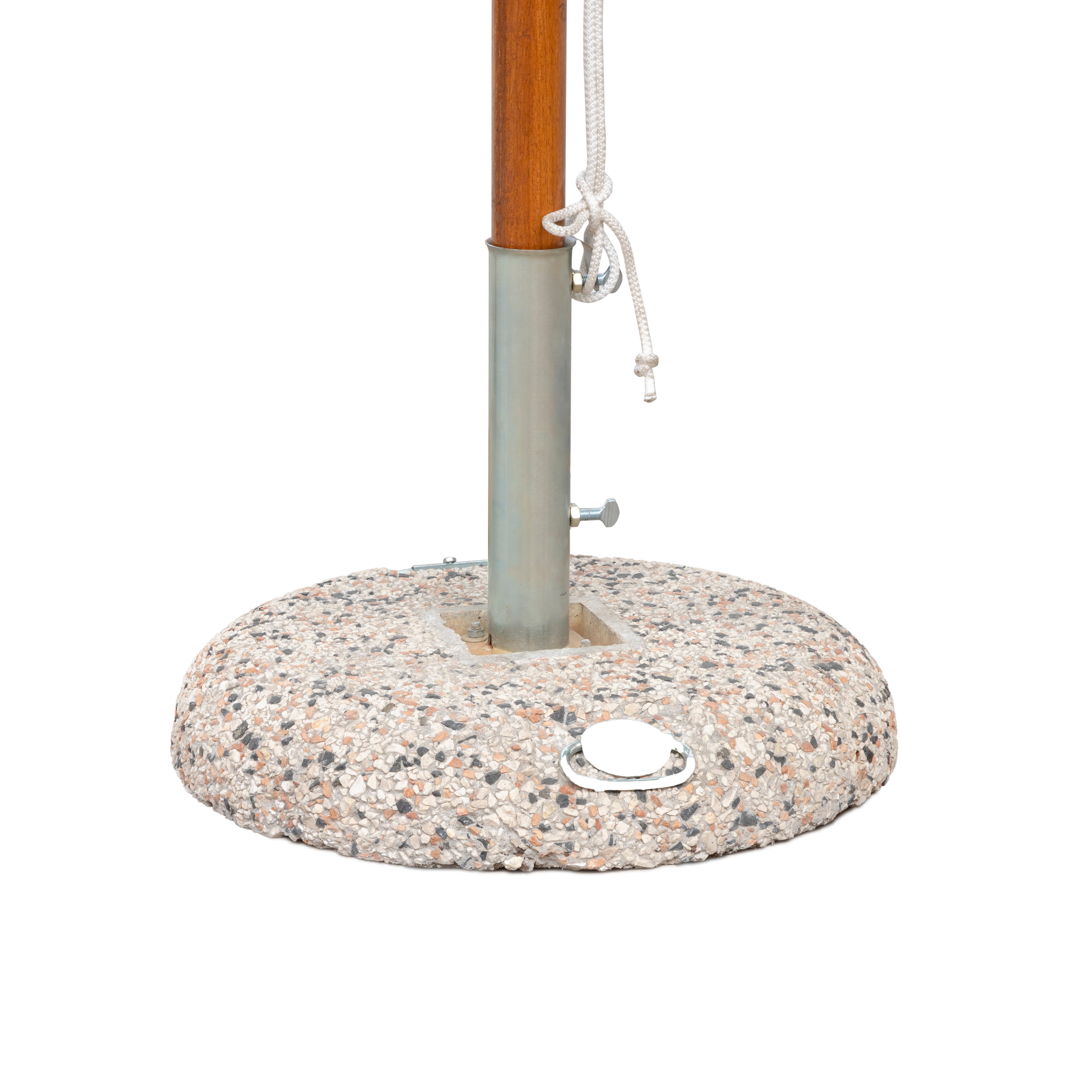 Optional 55 kg concrete terrace parasol base with 62 mm holder
