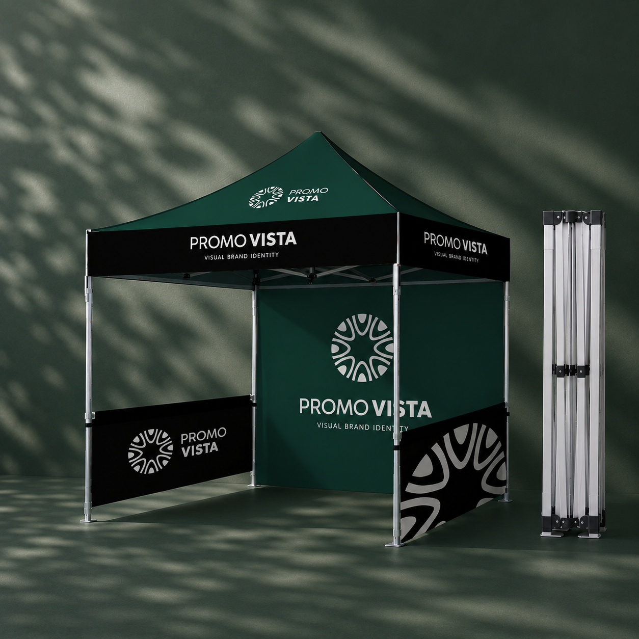 Promo Vista branded pop up canopy tent