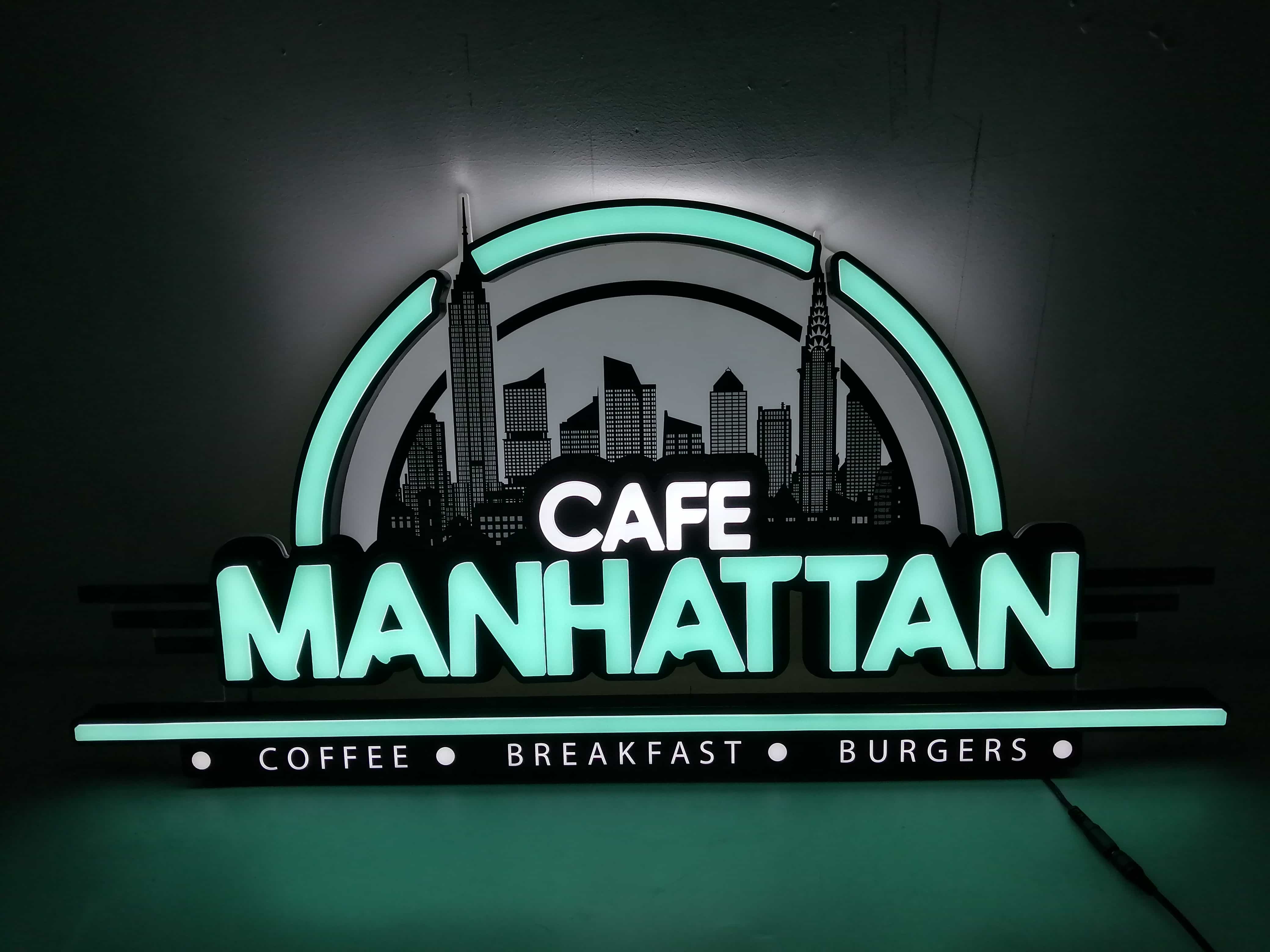 Custom LED neon sign example for brand activations - additional view