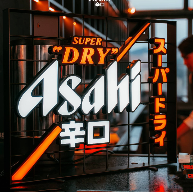 Custom LED neon sign example for brand activations