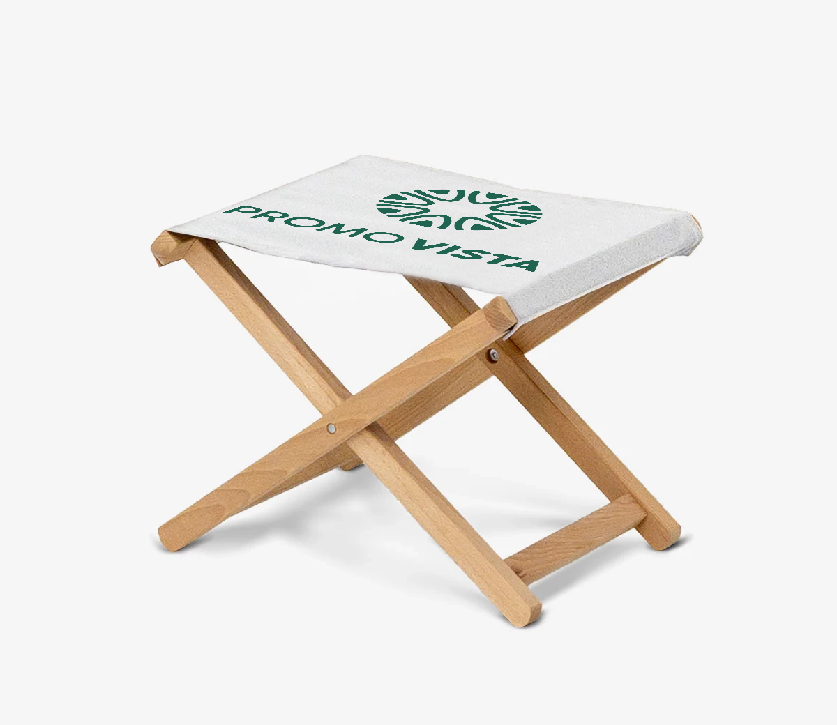 Custom Printed Wooden Folding Stool – Portable & Durable