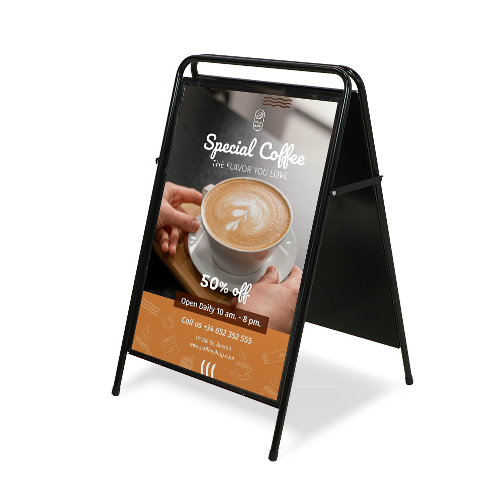 Custom Printed A-Board Elegant Steel 50x70