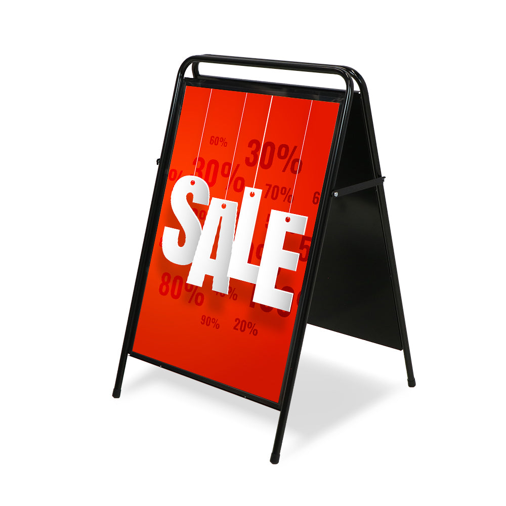 Custom Printed A-Board Elegant Steel 50x70 — view 2