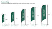 Custom Beach Flags – Feather Flag - Single Sided Print