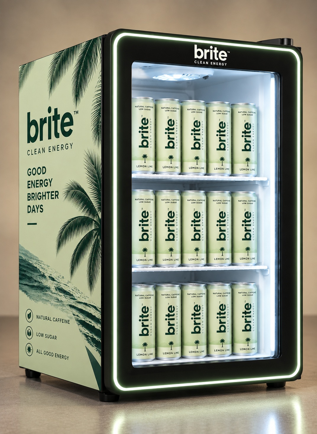 QUOTE: Brite Branded Countertop Display Cooler 100L — Round Door