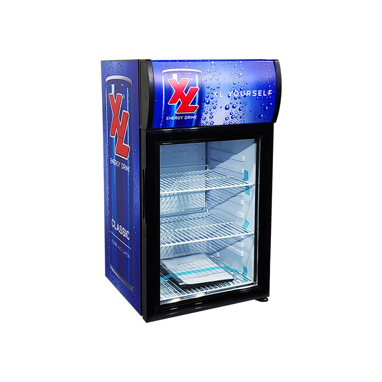 Branded livery example — 40L countertop cooler (Meisda SC40B)