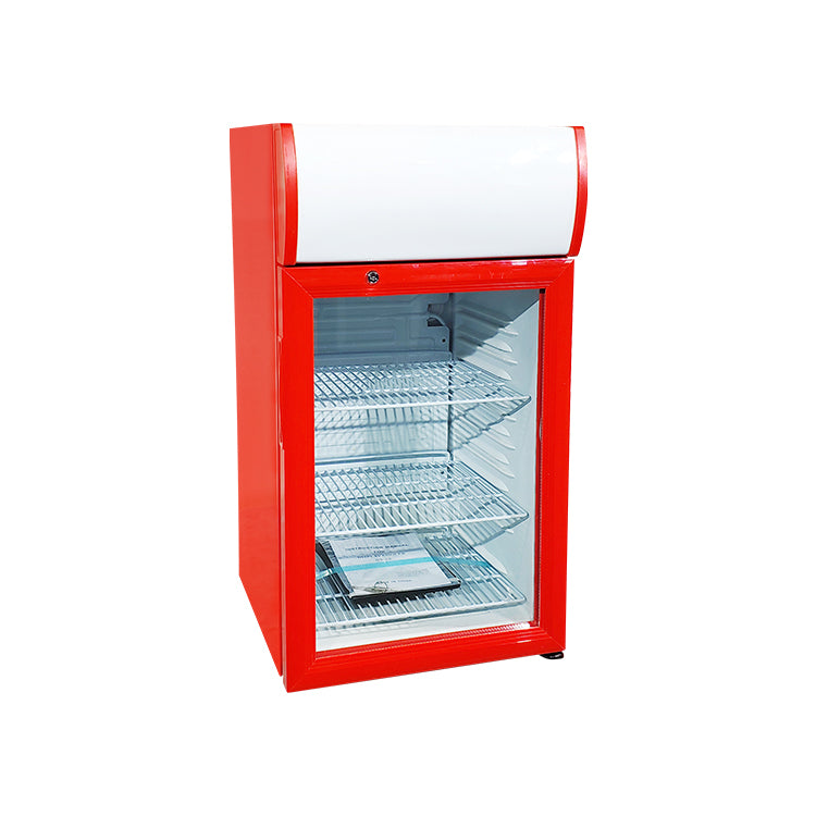 Branded Counter Top Cooler – Customizable Display Fridge (420x451x788 mm), Capacity 52L