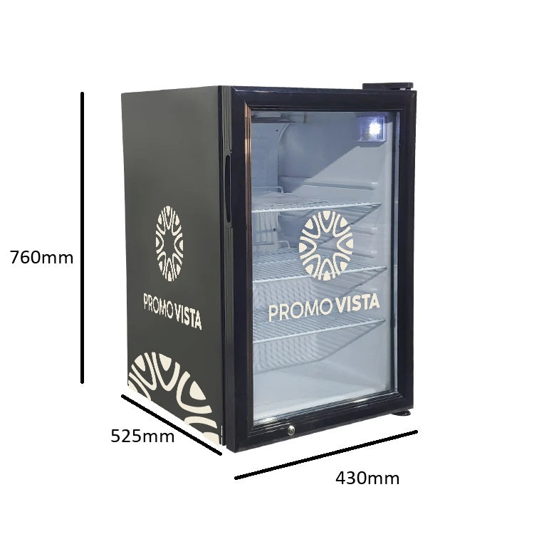 Branded Counter Top Cooler – Customizable Display Fridge (430x525x760 mm), Capacity 68L