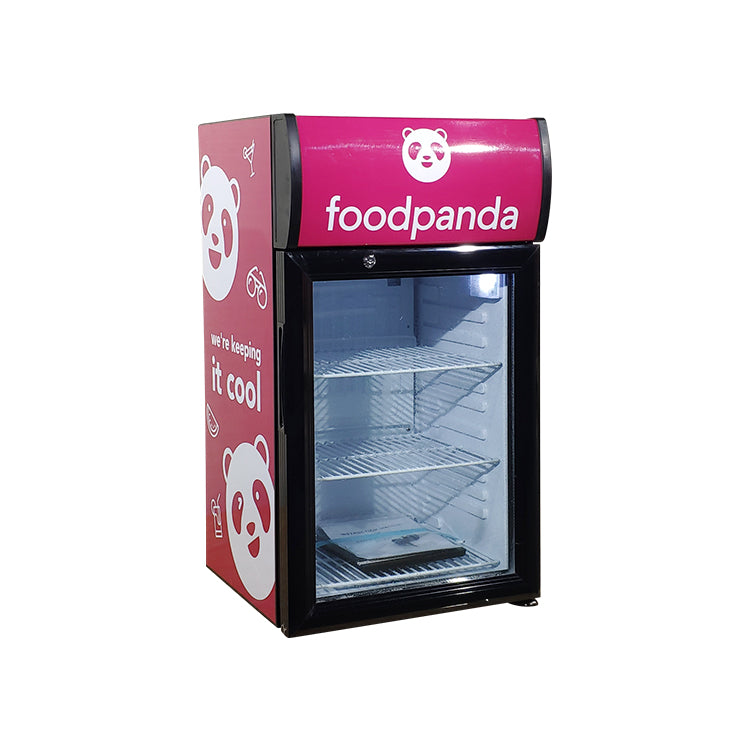 Branded livery example — 40L countertop cooler (Meisda SC40B)