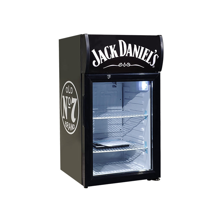 Branded livery example — 40L countertop cooler (Meisda SC40B)