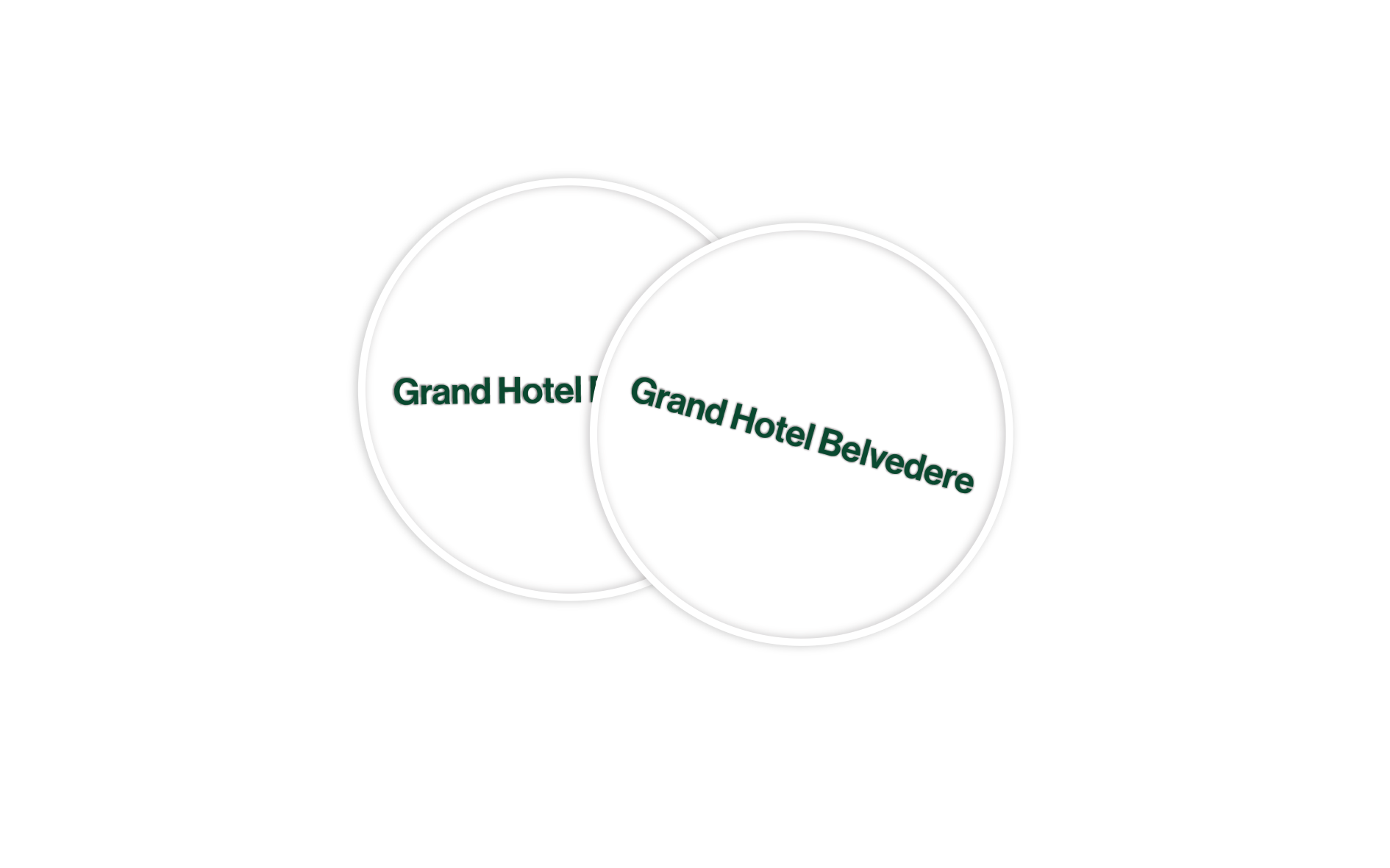 QUOTE: Grand Hotel Belvedere, Beaumier: Custom Coasters 94mm Diameter - 200pcs