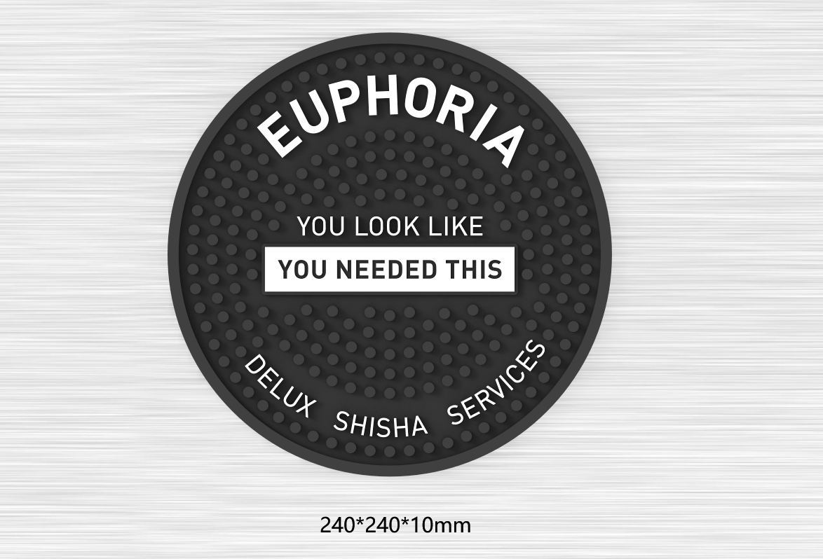 QUOTE: Nook: Custom Hookah Mats 24cm Diameter 24cm Diameter - 25pcs