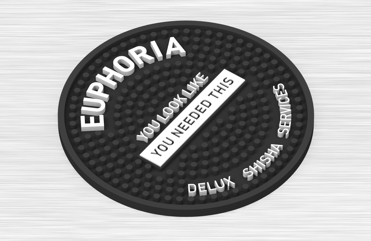 QUOTE: Nook: Custom Hookah Mats 24cm Diameter 24cm Diameter - 25pcs