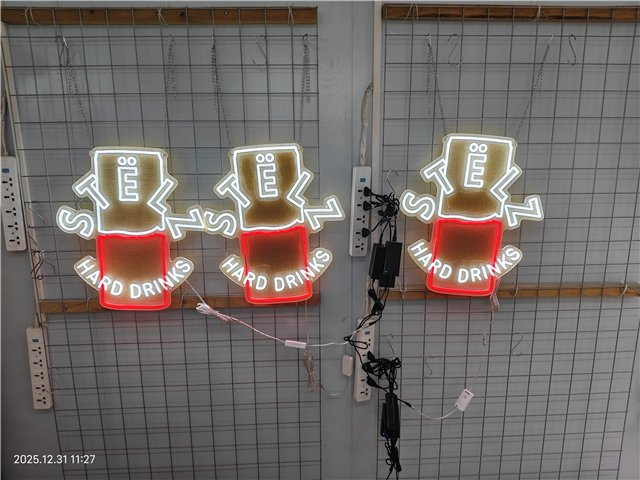 Bedrukte LED sign voor STELZ activaties